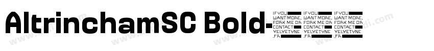 AltrinchamSC Bold字体转换